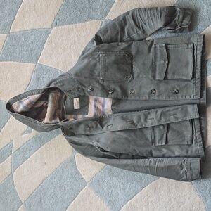 Marine Layer Charcoal Hooded Field Jacket